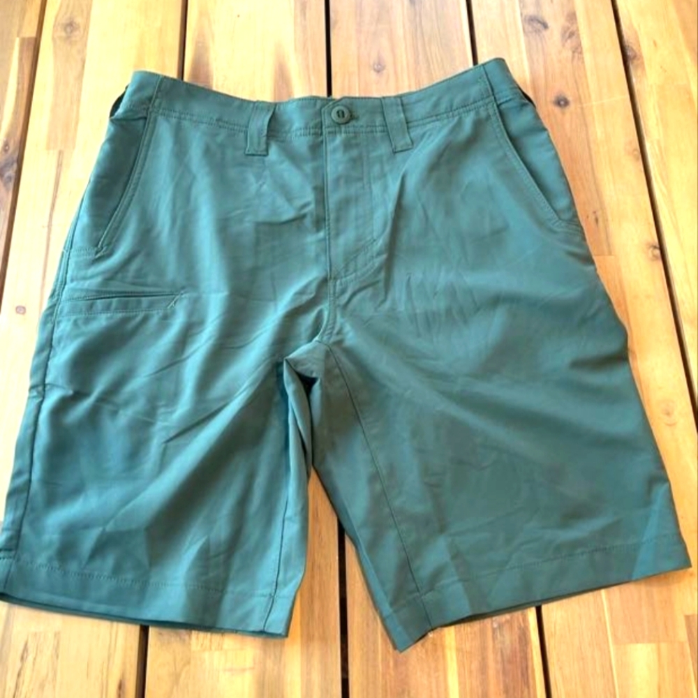 5.11 Mens Tactical Green Flat Front‎ Shorts Size 32